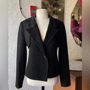 Judith & Charles Black Wool Blazer